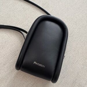 JW Anderson Black Leather Shoulder Bag